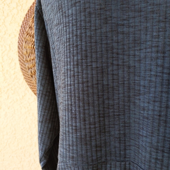 Torrid TEAL RIBBED KNIT FAUX WRAP DRESS - Picture 7 of 7